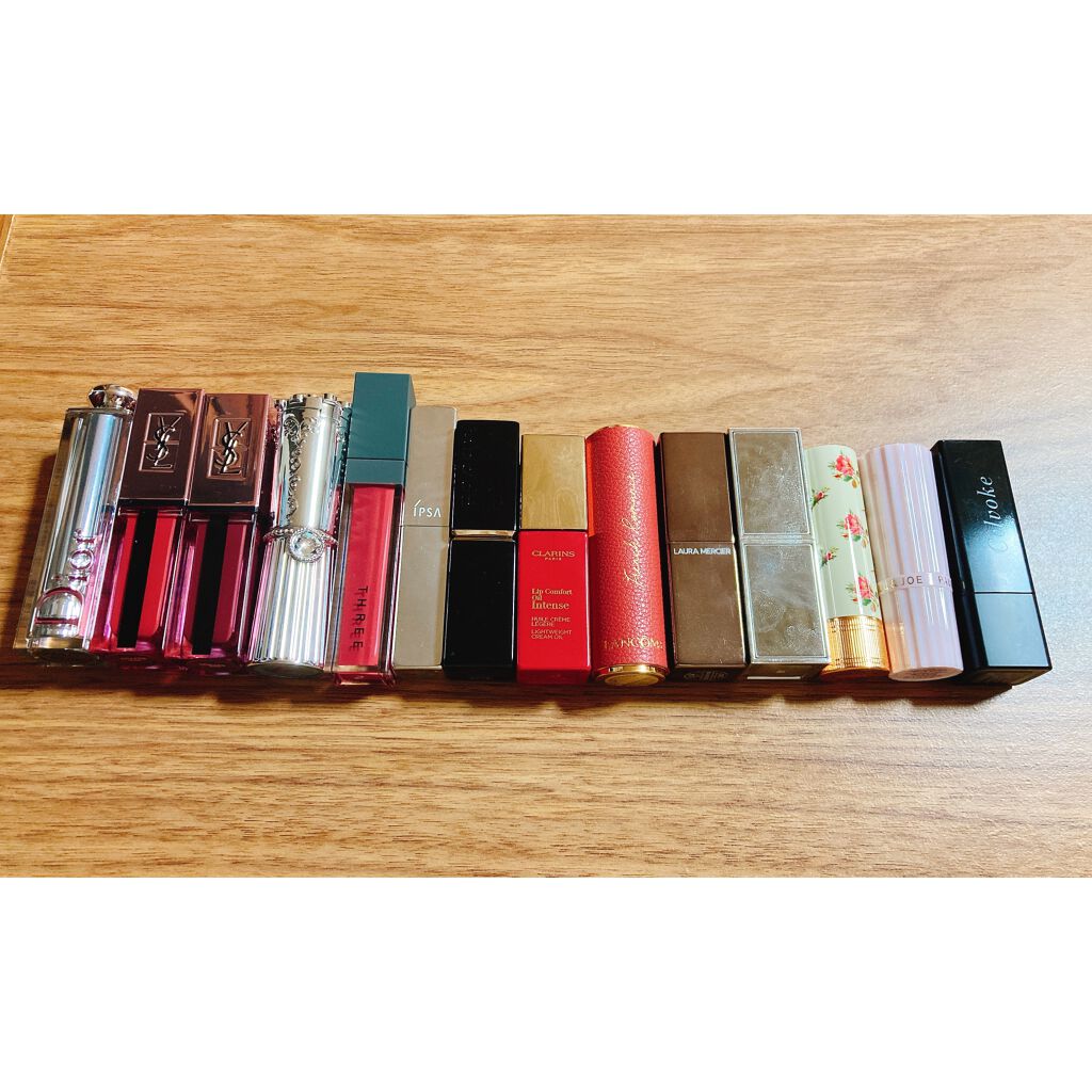 ルージュ ピュールクチュール ヴェルニ ウォーターグロウ/YVES SAINT LAURENT BEAUTE/口紅を使ったクチコミ（3枚目）