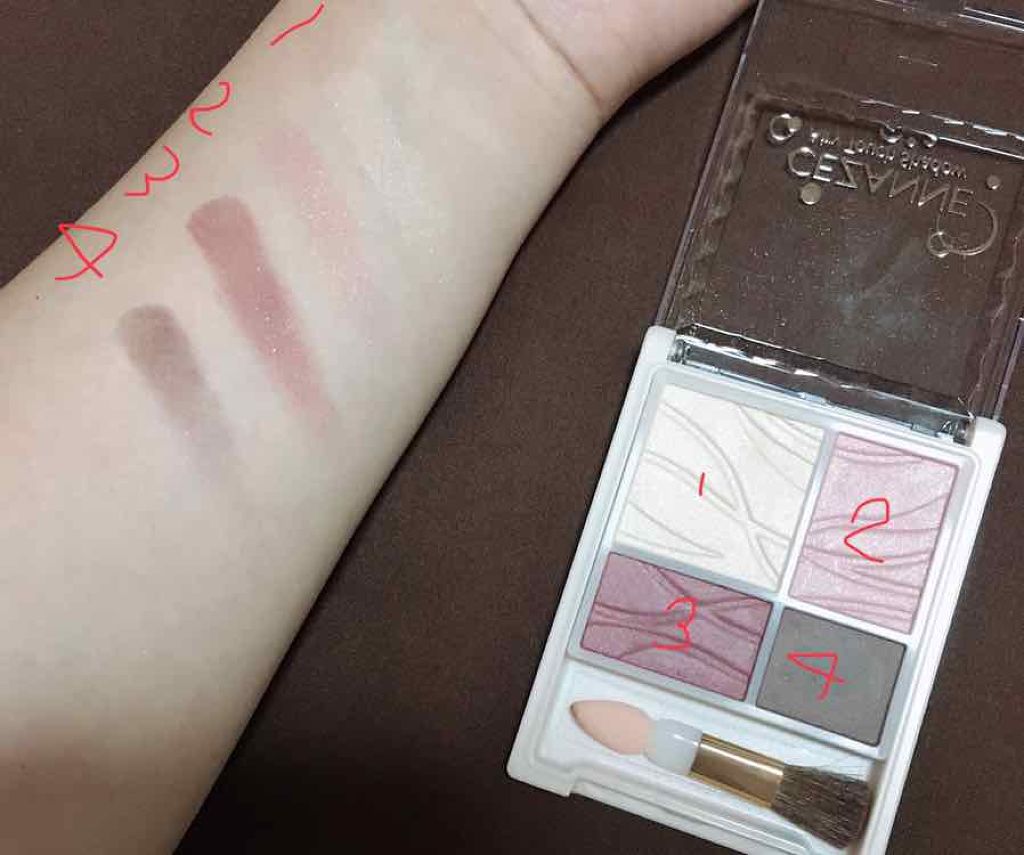 エアリータッチシャドウ/CEZANNE/アイシャドウパレットを使ったクチコミ（2枚目）