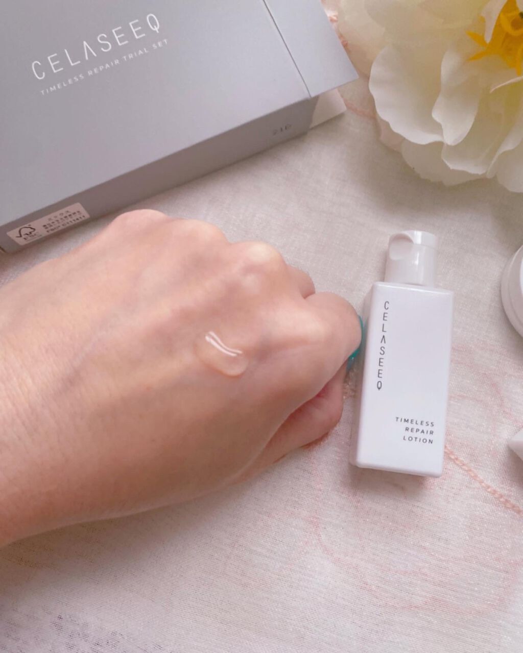 タイムレスリペア 未来肌おためしセット/CELASEEQ/スキンケアキットを使ったクチコミ（2枚目）