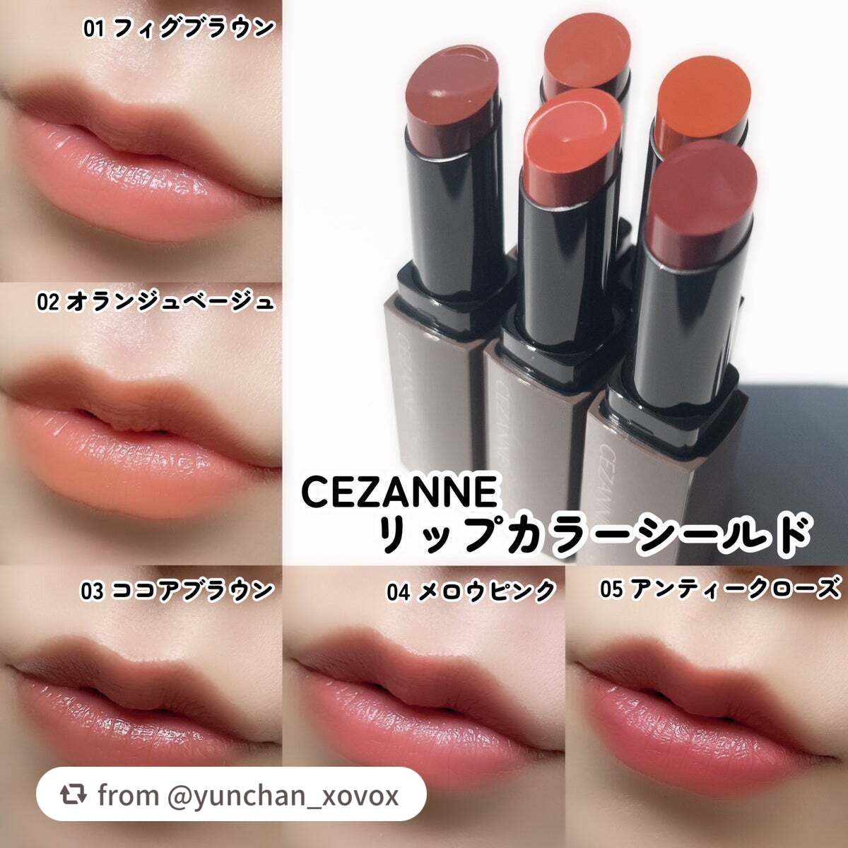 リップカラーシールド/CEZANNE/口紅を使ったクチコミ(9枚目)