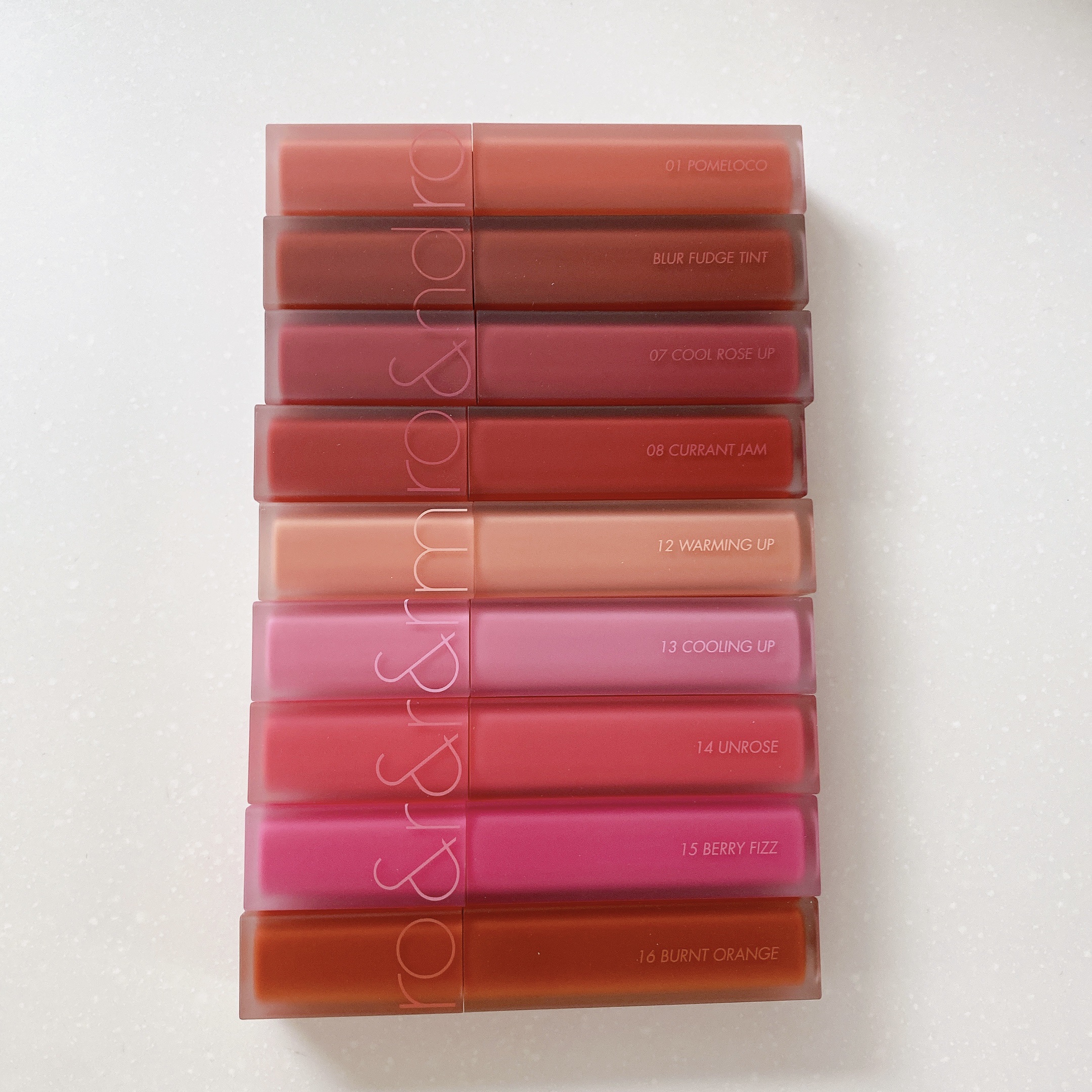 rom&nd ブラーファッジティント 12 ウォーミングアップ(WARMING UP)/rom&nd/リップティントを使ったクチコミ（1枚目）