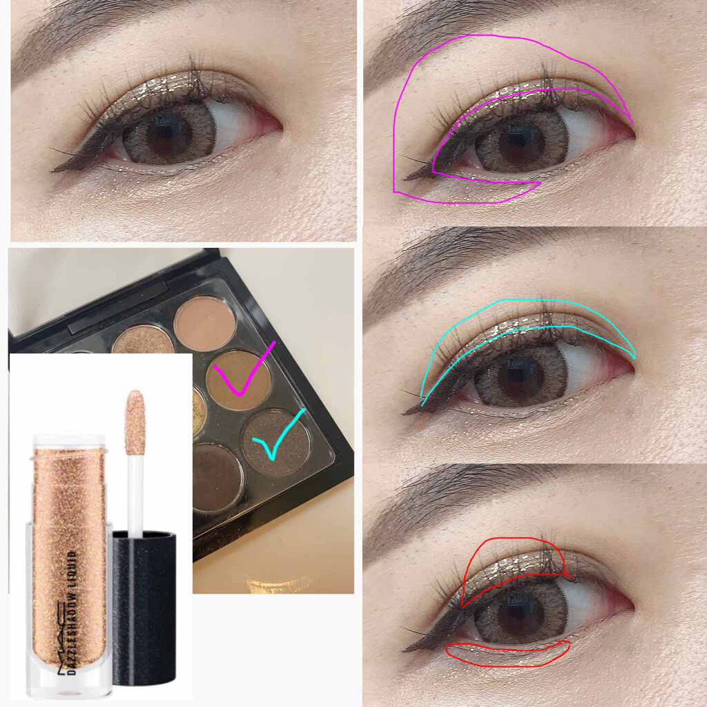 ダズルシャドウ リキッド/M・A・C/リキッドアイシャドウを使ったクチコミ（2枚目）