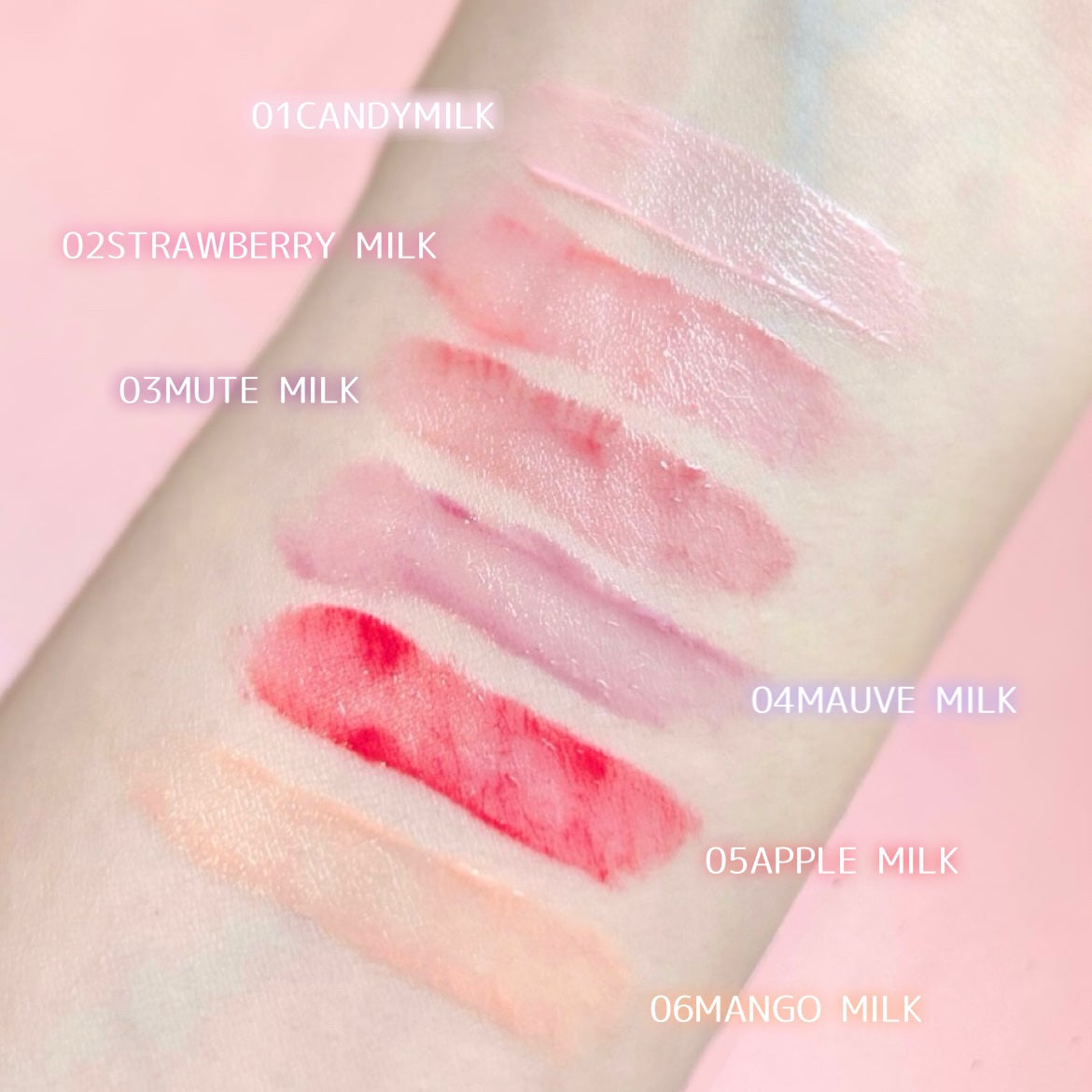 ミルクハートティントリップアンドチーク/Merrymonde/リップティントを使ったクチコミ(4枚目)