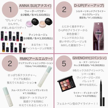 ANNA SUI  ウォーター パウダー のクチコミ「【5月前半の新作コスメカレンダー♡】
⁡
これはチェックしておかないと🥹🥹🥹
デパコスからプチ.....」（2枚目）