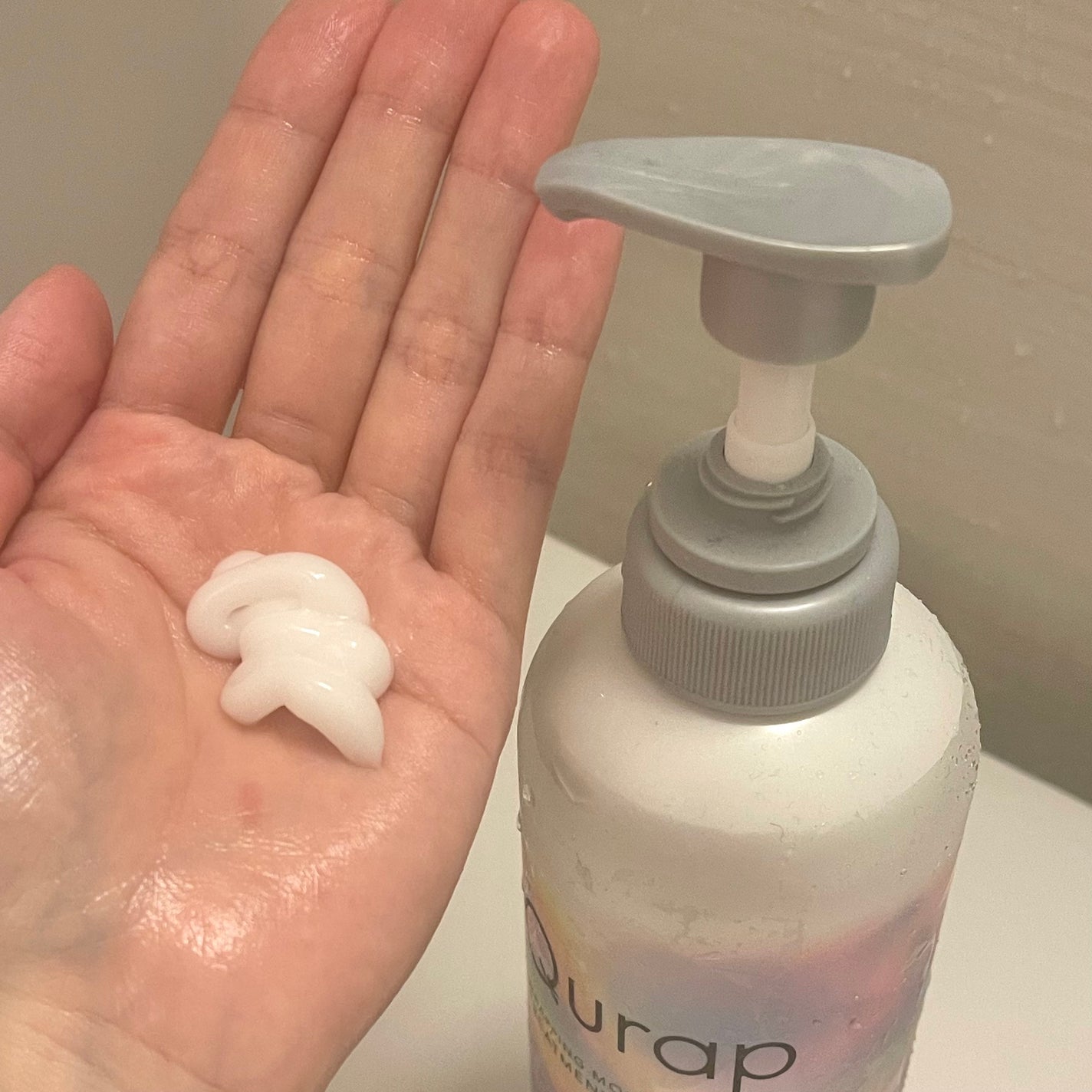 ラッピングモイストシャンプー/トリートメント/Qurap/市販シャンプーを使ったクチコミ(5枚目)