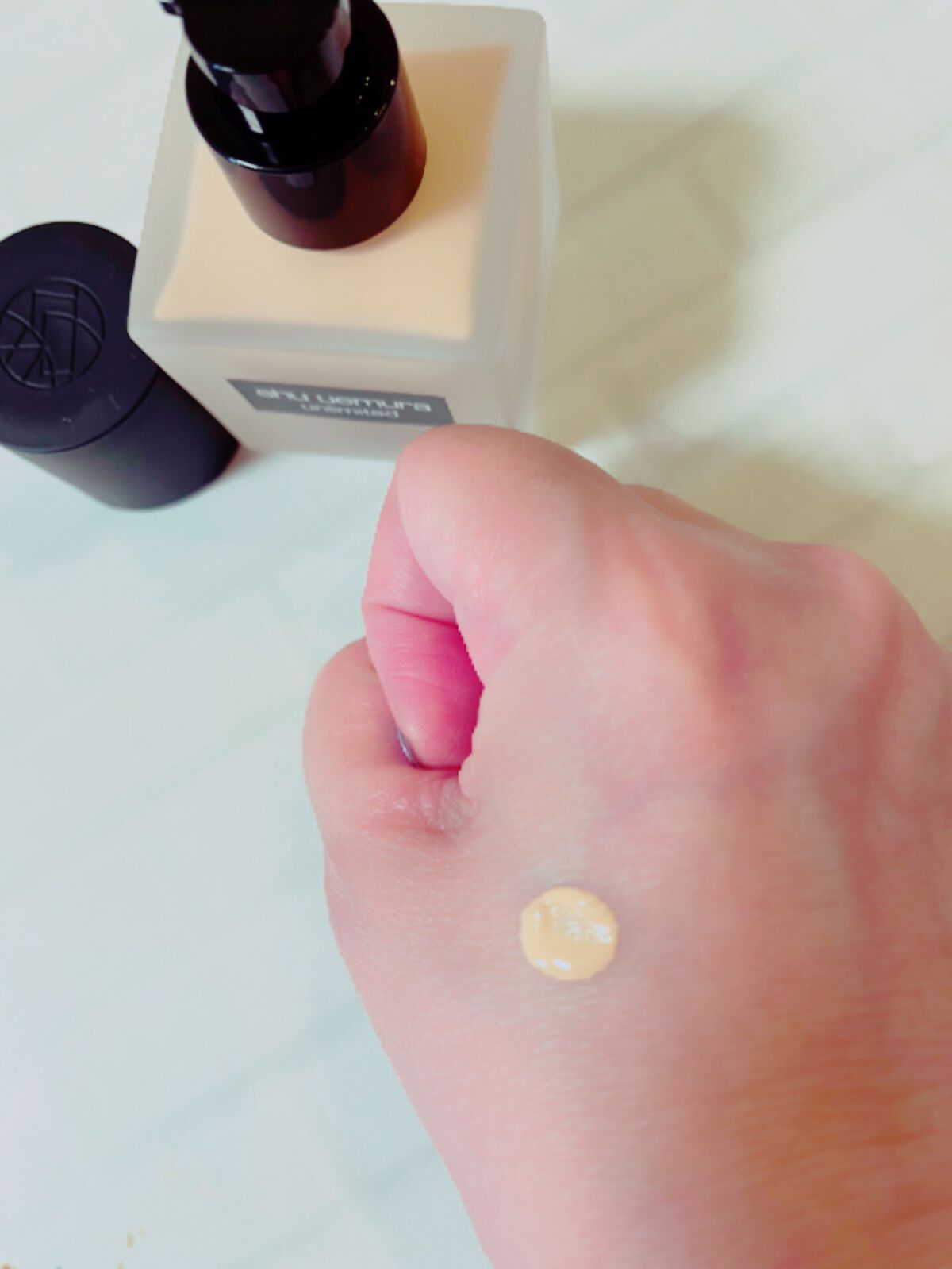 （旧）アンリミテッド ラスティング フルイド/shu uemura/リキッドファンデーションを使ったクチコミ（3枚目）