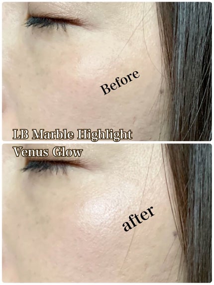 マーブルハイライター/LB/パウダーチークを使ったクチコミ(6枚目)