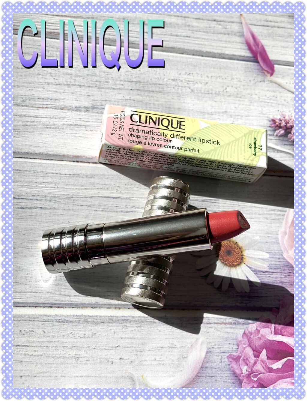 ドラマティカリー ディファレント リップスティック 17 ストロベリー アイス/CLINIQUE/口紅を使ったクチコミ（1枚目）