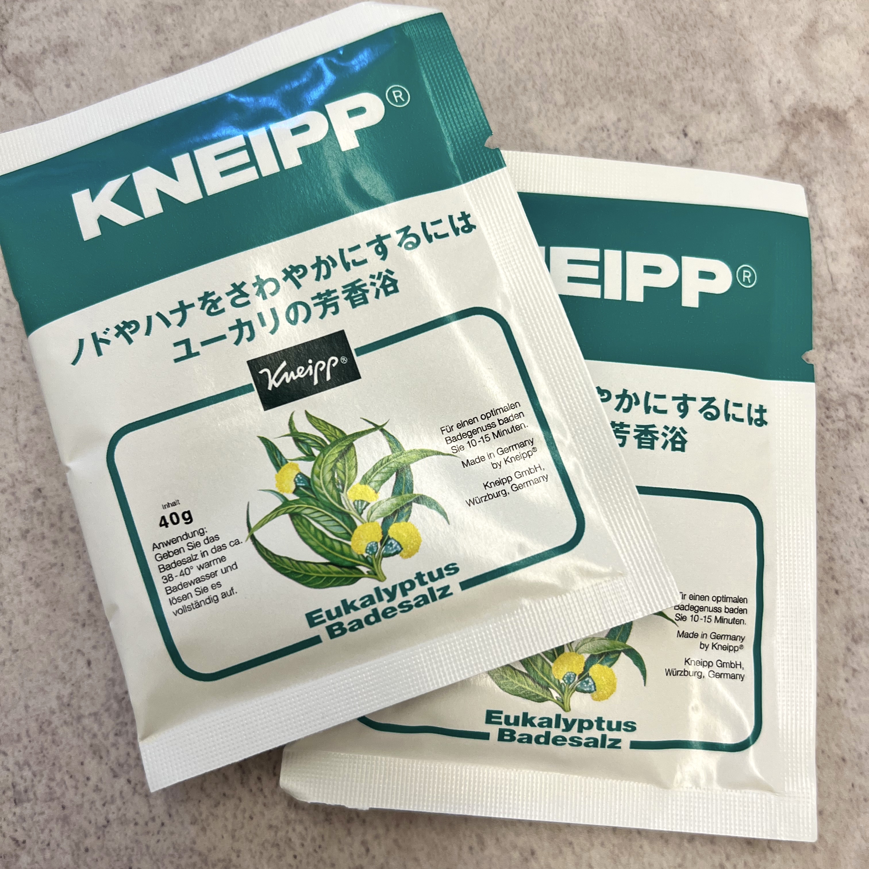 クナイプ バスソルト スーパーミントの香り/クナイプ/無機塩系入浴剤を使ったクチコミ（2枚目）