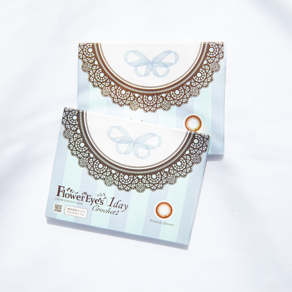 フラワーアイズ ワンデー クロッシェ/株式会社ビューフロンティア/ワンデー（１DAY）カラコンを使ったクチコミ（1枚目）