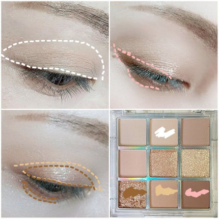 イージー ムード メーカー シャドウ パレット/KLAVUU/アイシャドウパレットを使ったクチコミ(4枚目)