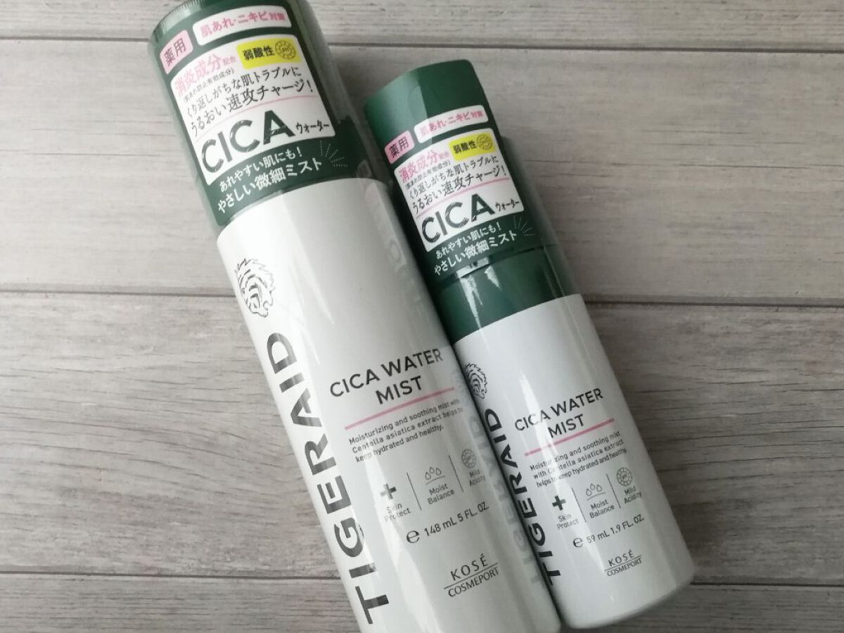 薬用 CICA ウォーターミスト ミニ 60g/タイガレイド/ミスト状化粧水を使ったクチコミ（1枚目）