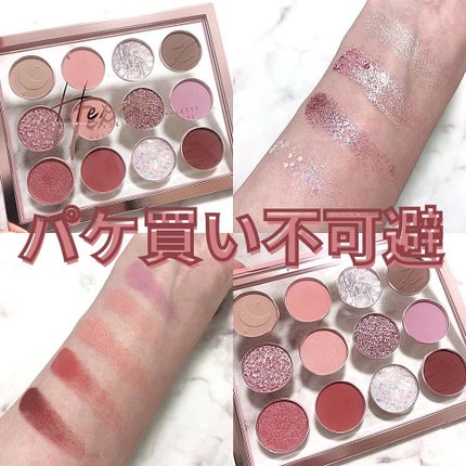 Hexze 12色 アイシャドウパレット プロアイ パレット アイプランナーパレット メイクパレット 高発色/HEXZE(ヘックスゼ)/アイシャドウパレットを使ったクチコミ(1枚目)