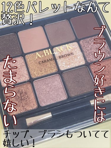 グラムチェンジマルチパレット 01 キャラメルブラウン/A.BLACK/アイシャドウパレットを使ったクチコミ（2枚目）