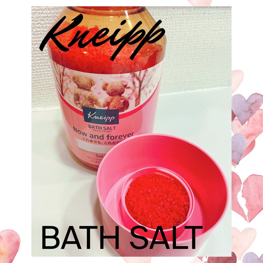 クナイプ バスソルト サクラの香り/クナイプ/無機塩系入浴剤を使ったクチコミ(1枚目)