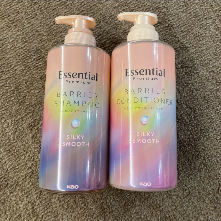 エッセンシャルプレミアム バリアシャンプー・コンディショナー シルキー＆スムース/エッセンシャル/市販シャンプーを使ったクチコミ（1枚目）