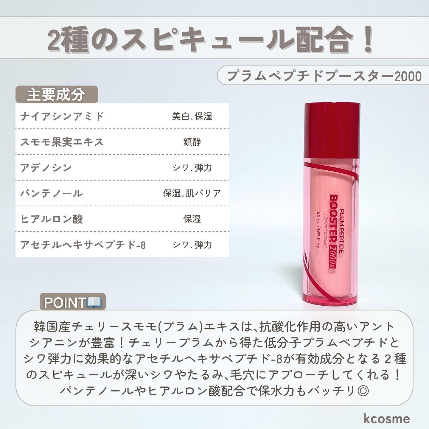 プラムペプチドブースター2000S/Isntree/美容液を使ったクチコミ（3枚目）