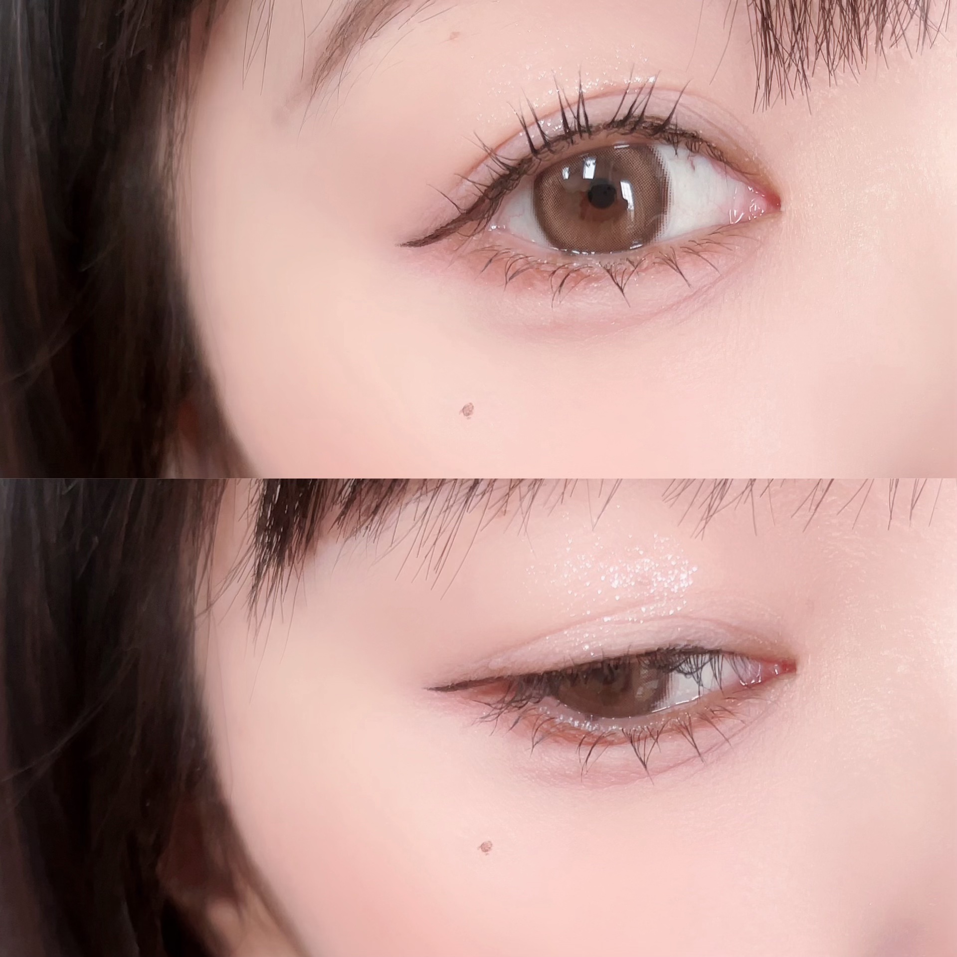 描くふたえアイライナー/CEZANNE/リキッドアイライナーを使ったクチコミ（2枚目）