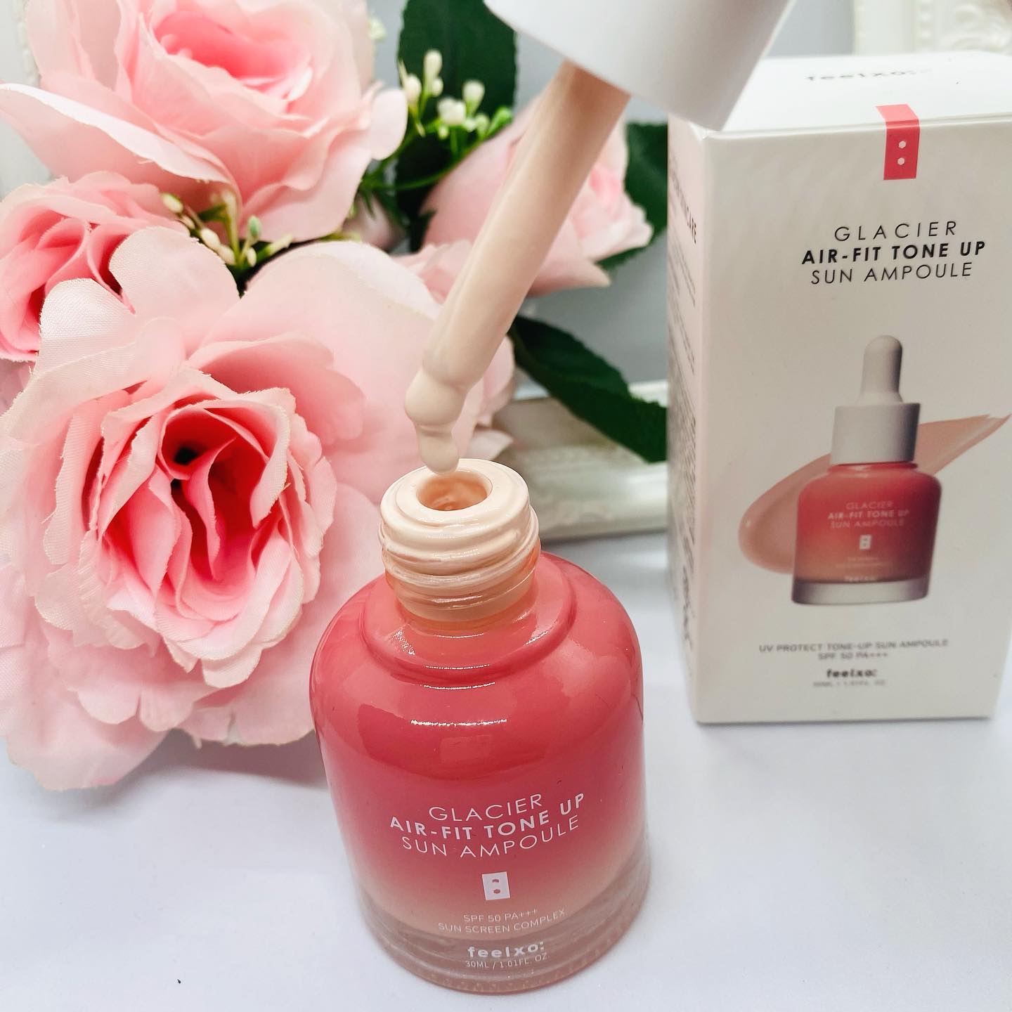 ピルソ グラシアエアフィットトーンアップサンアンプル SPF50 PA+++/feelxo/化粧下地を使ったクチコミ（2枚目）