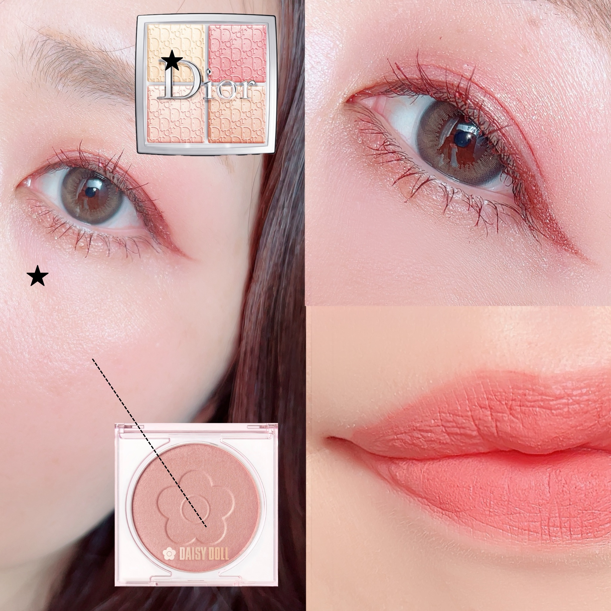 ディオール バックステージ フェイス グロウ パレット/Dior/ハイライトを使ったクチコミ（3枚目）