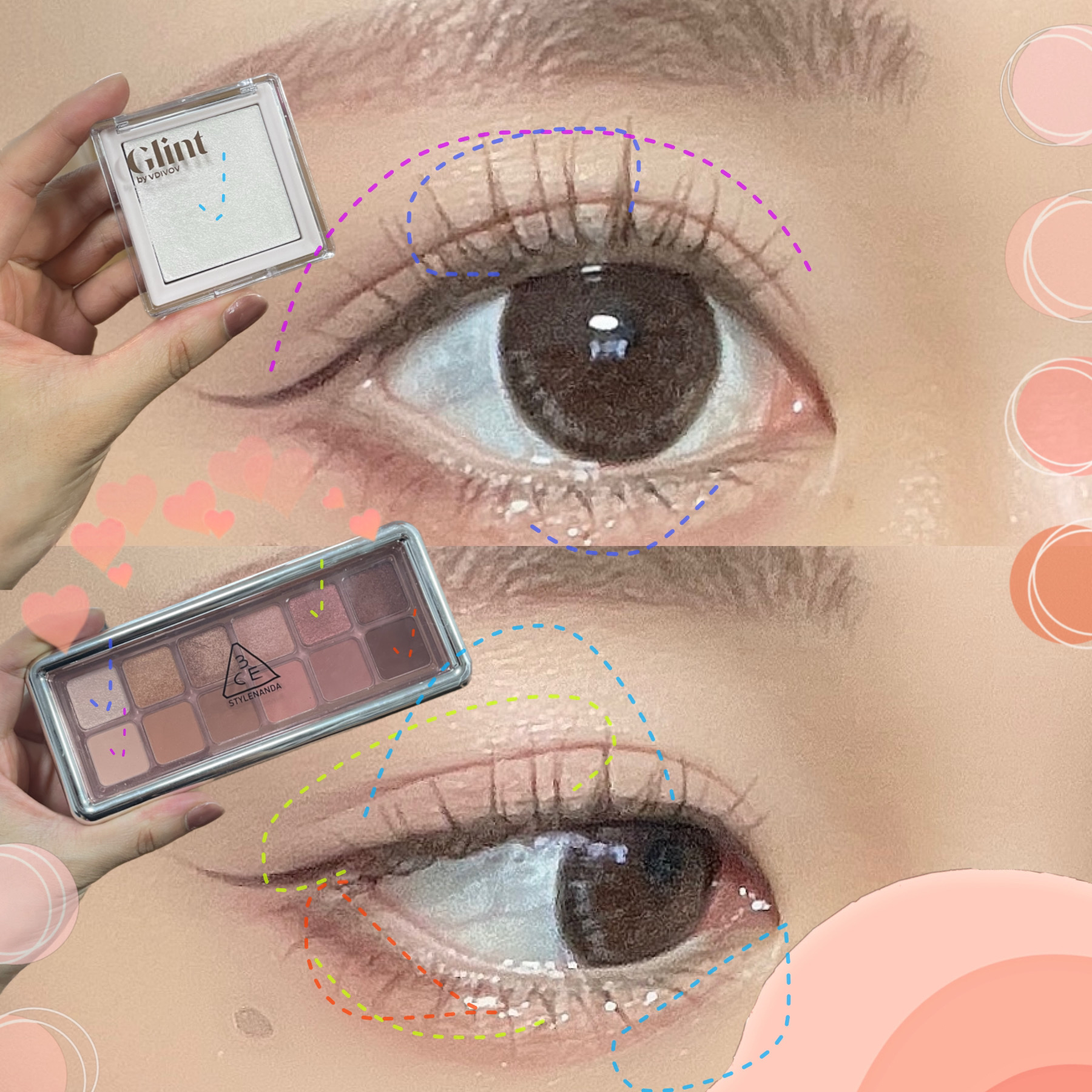 3CE ニューテイク アイシャドウパレット/3CE/アイシャドウパレットを使ったクチコミ（3枚目）