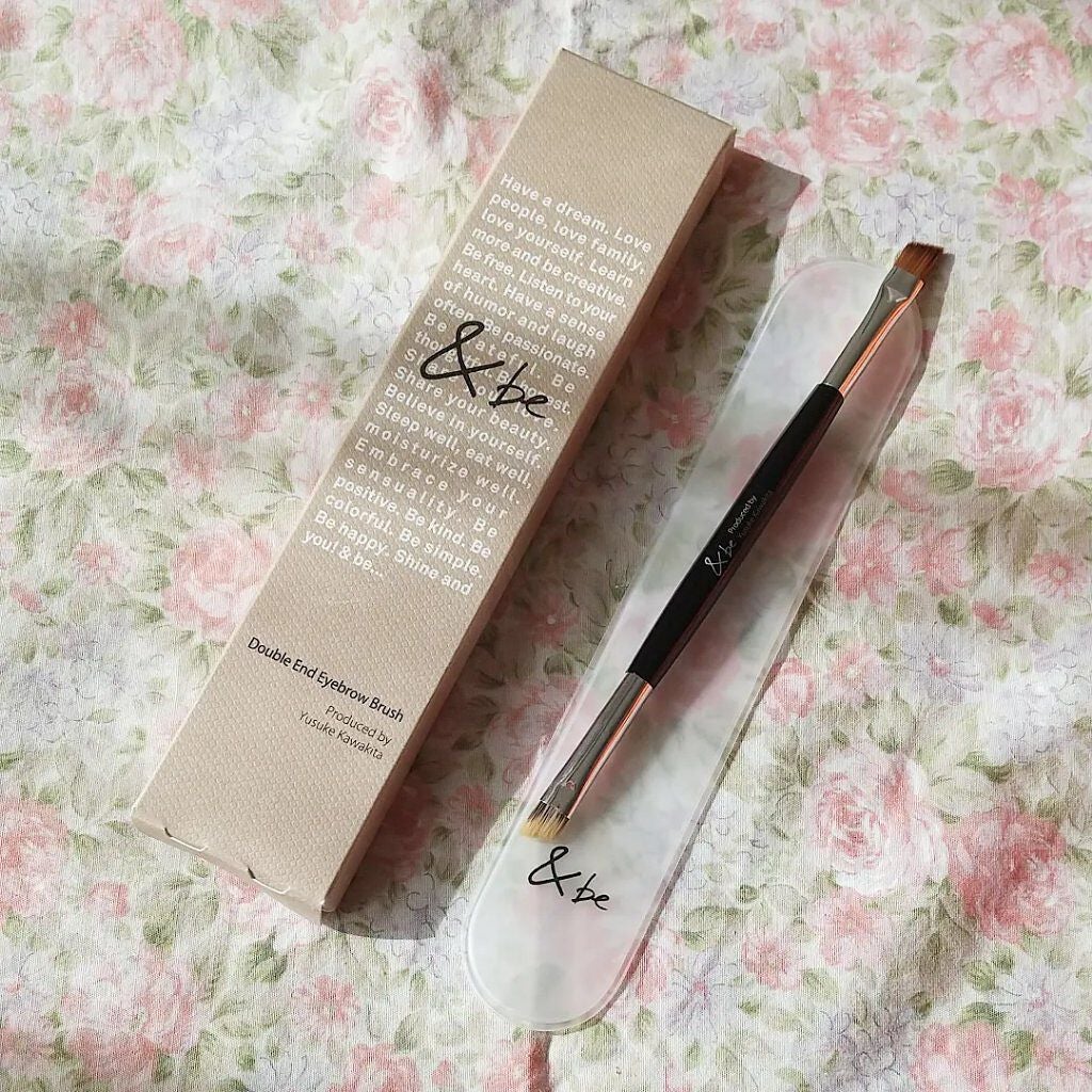 ダブルエンドアイブロウブラシ熊野筆/&be/メイクブラシを使ったクチコミ(1枚目)