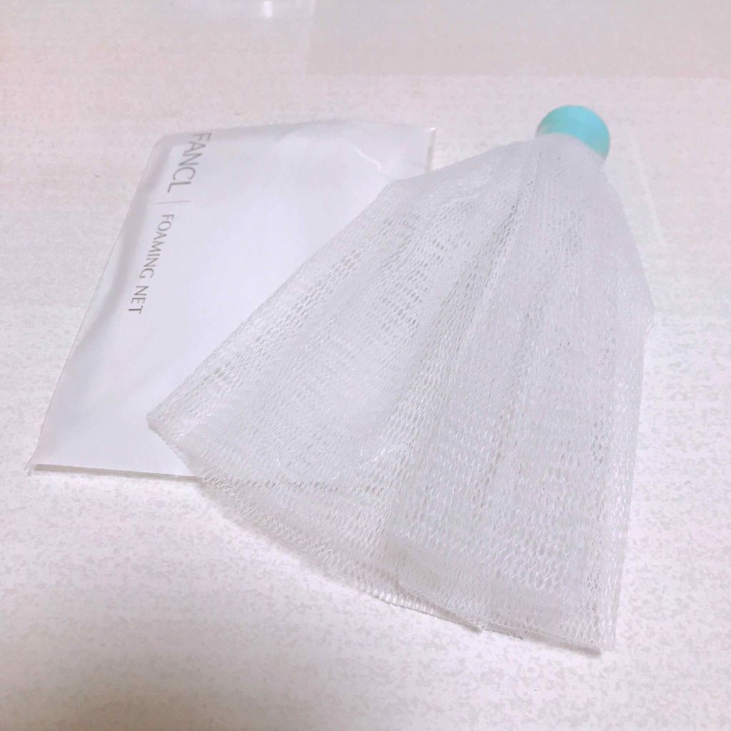 ファンケル 濃密もっちり泡立てネットのクチコミ「FANCLの洗顔効果が増した気がする😳
濃密な泡が簡単に出来て、
買ってよかったなぁて思う！
.....」（1枚目）