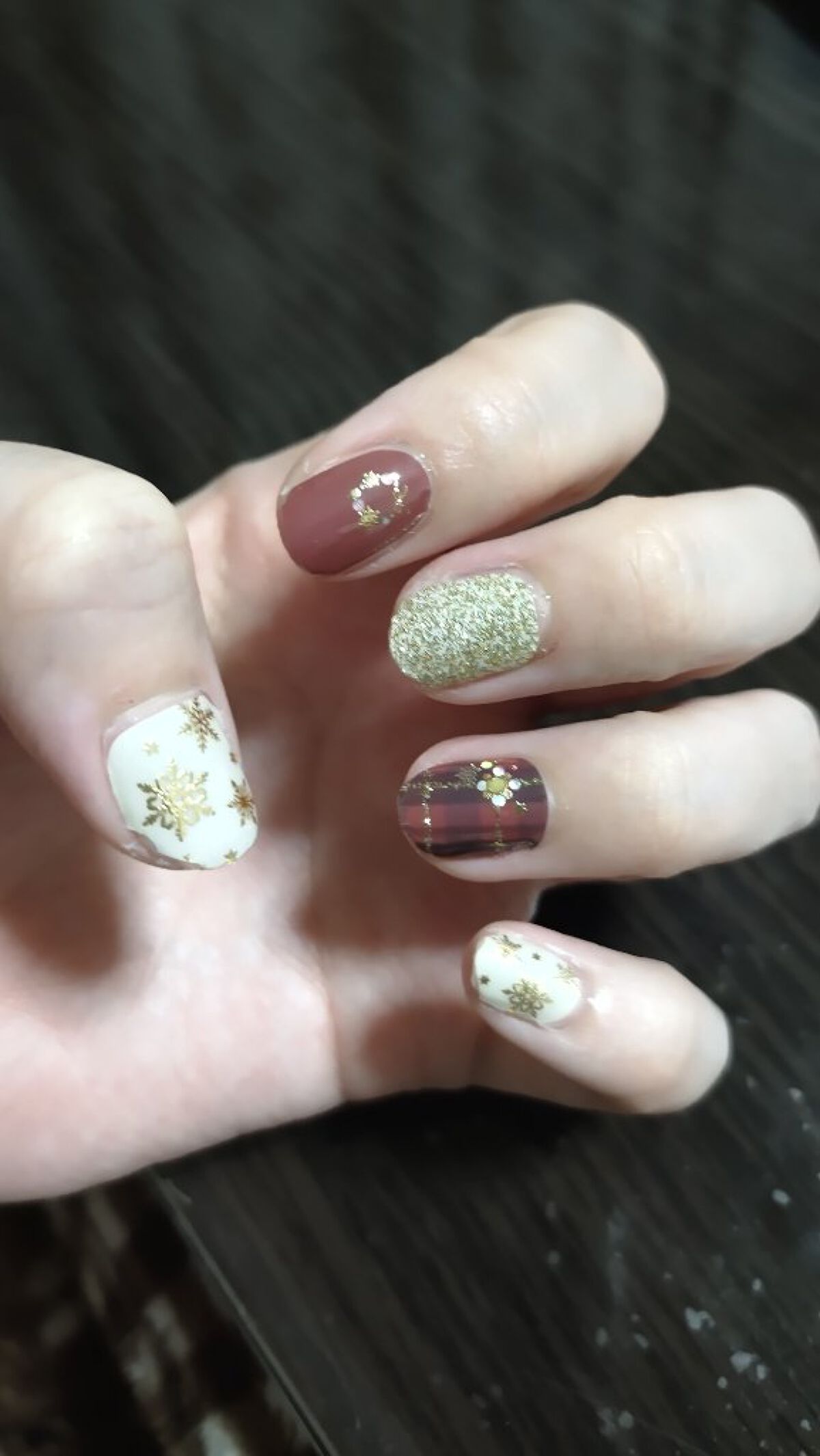 #ジェルネイル,#クリスマスネイルのネイルデザイン