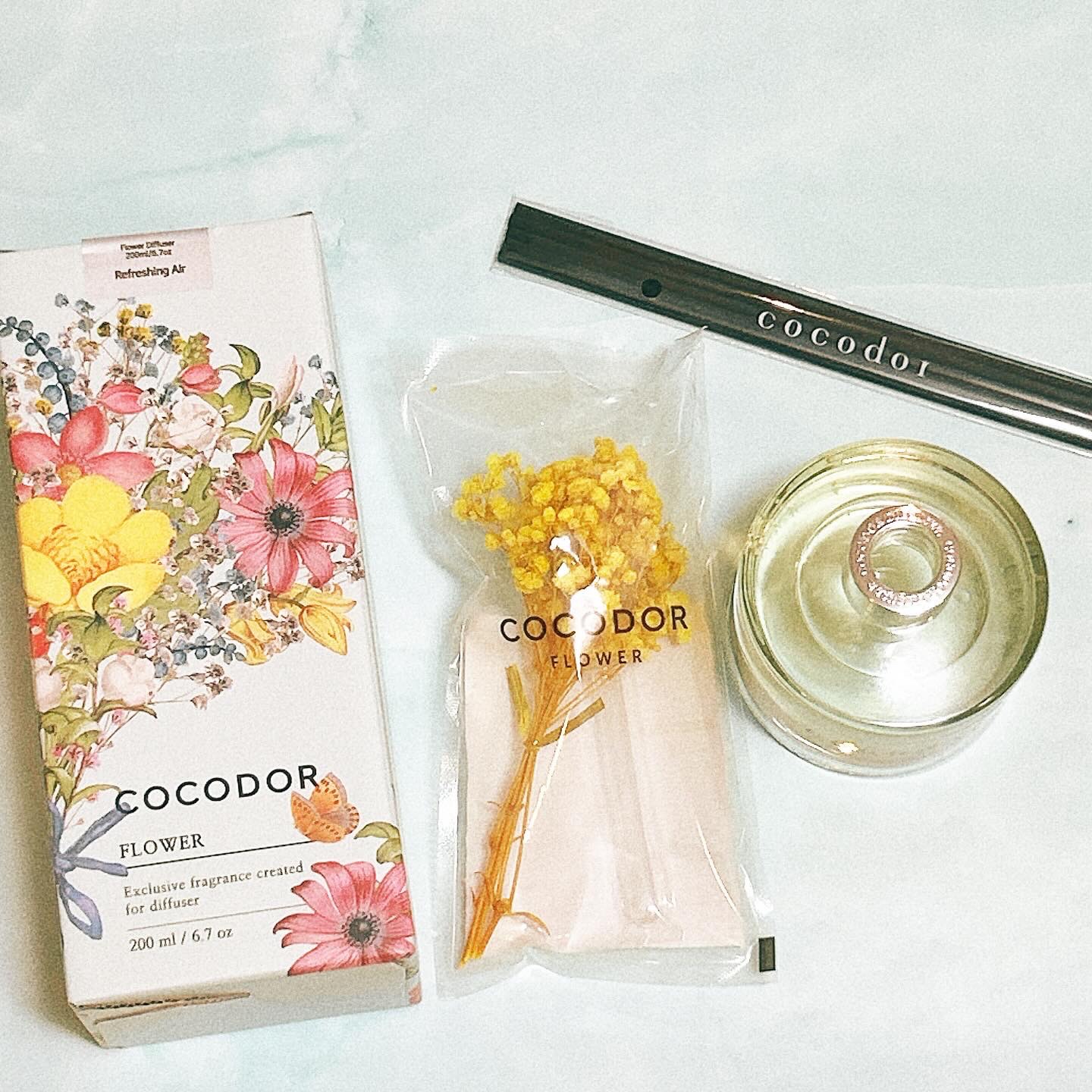 フラワーディフューザー 200ml - Refreshing Air (リフレッシングエアー)/COCODOR/ルームフレグランスを使ったクチコミ（2枚目）