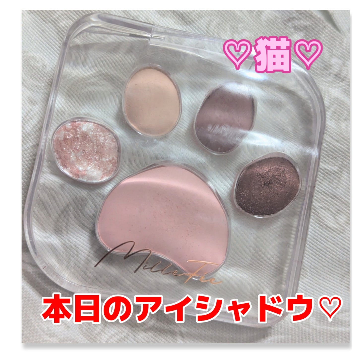 ミャオパウズアイシャドウパレット/MilleFée/アイシャドウパレットを使ったクチコミ(1枚目)