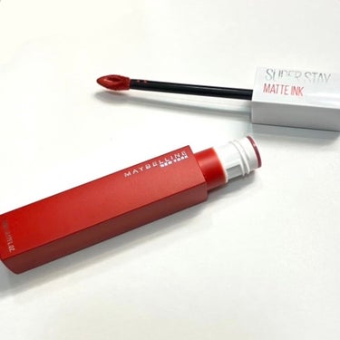 MAYBELLINE NEW YORK SPステイ マットインクのクチコミ「.
【商品名】
メイベリン spステイ マットインク 205
まろみオレンジ


ティントだか.....」（1枚目）