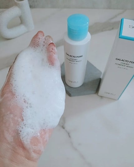 サミュ ガラクトポア チューイー パウダーウォッシュ/SAM'U/洗顔パウダーを使ったクチコミ(5枚目)