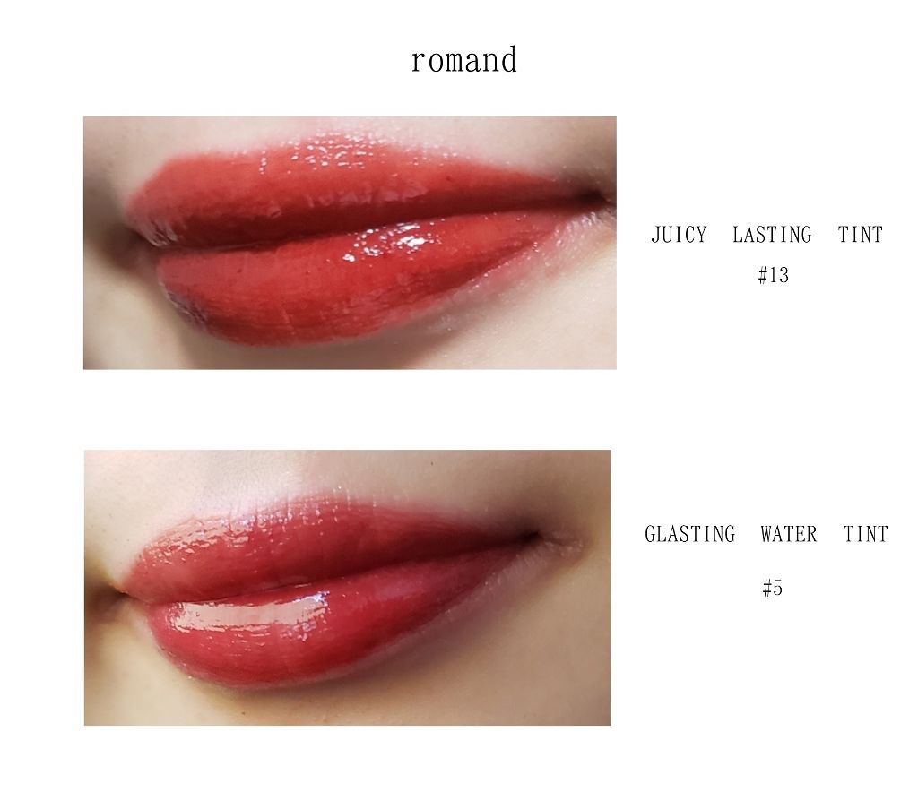 ジューシーラスティングティント/rom&nd/リップティントを使ったクチコミ(2枚目)