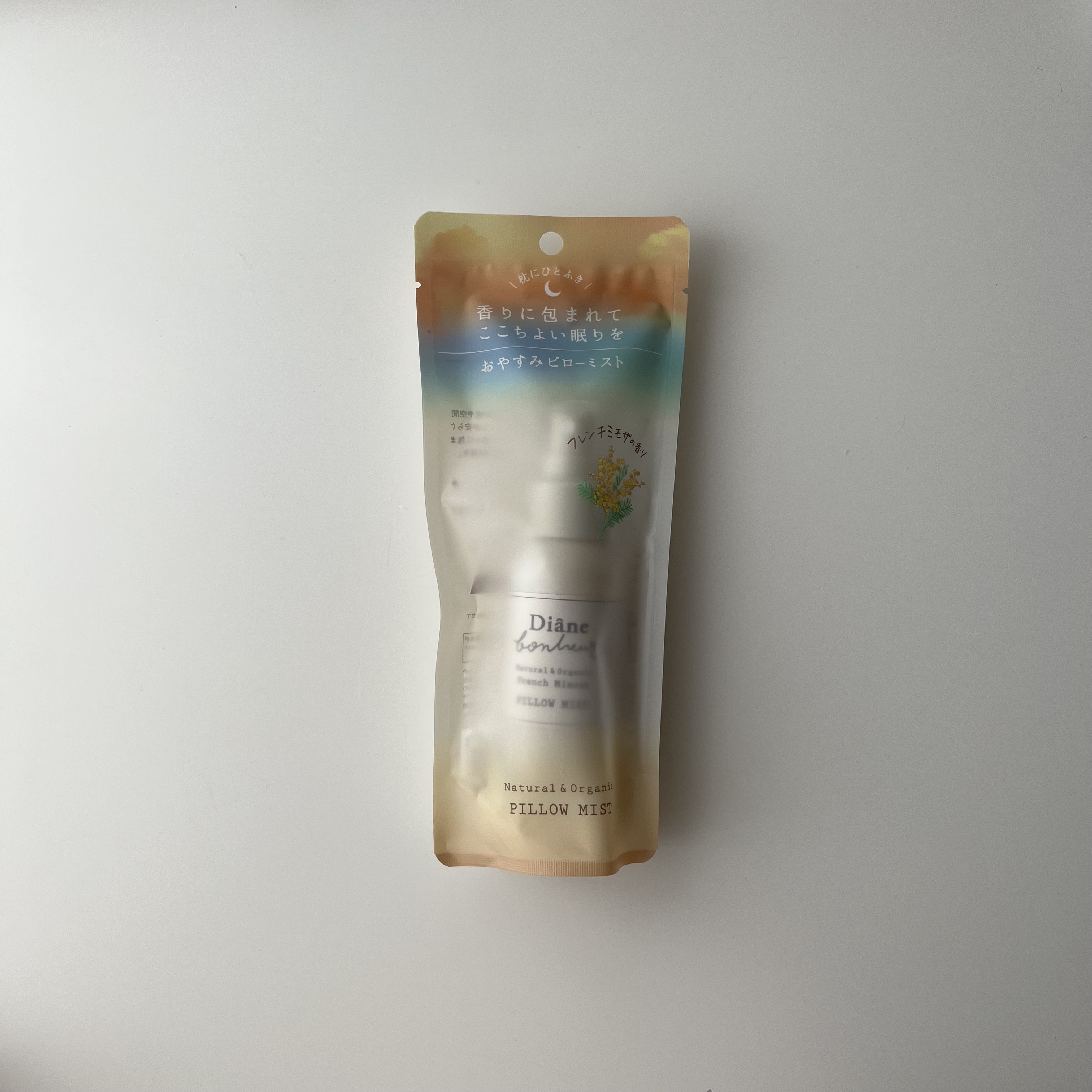 ボヌール おやすみピローミスト フレンチミモザの香り/ダイアン/ファブリックミストを使ったクチコミ（2枚目）