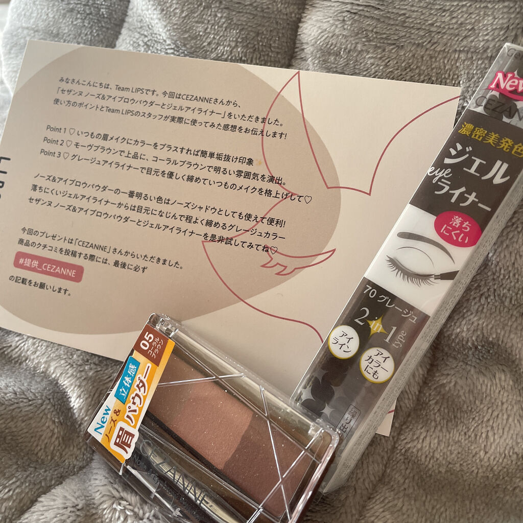 ノーズ＆アイブロウパウダー/CEZANNE/パウダーアイブロウを使ったクチコミ（1枚目）