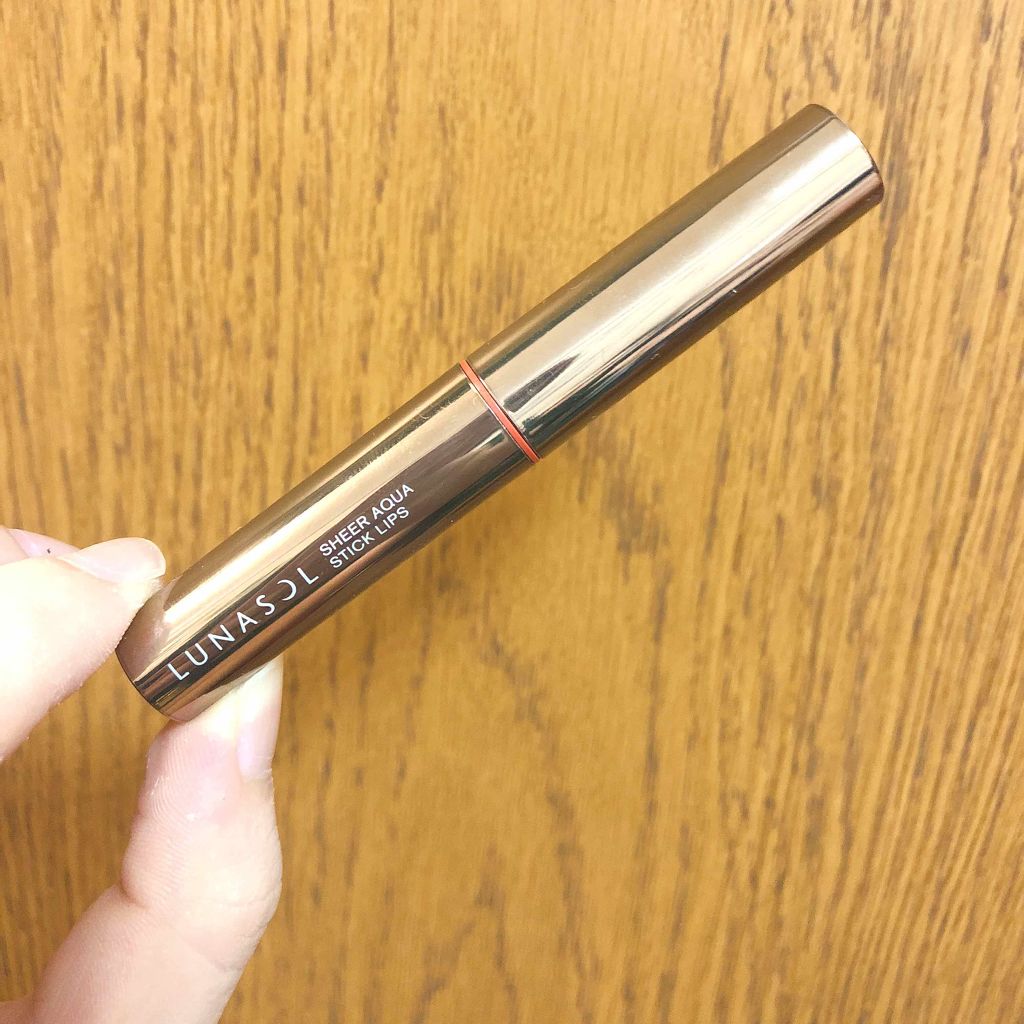 シアーアクアスティックリップス 01 Fresh Orange/LUNASOL/口紅を使ったクチコミ（1枚目）