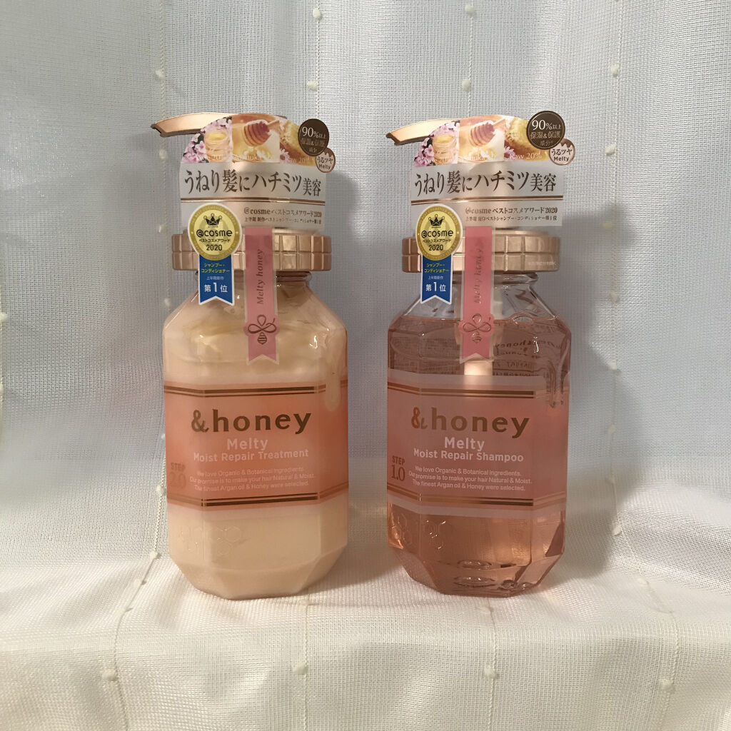 &honey Melty モイストリペア シャンプー1.0／モイストリペア ヘアトリートメント2.0/&honey/市販シャンプーを使ったクチコミ（1枚目）