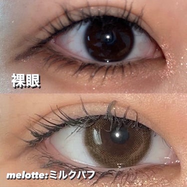 melotte 1day ミルクパフ/melotte/カラーコンタクトレンズを使ったクチコミ（3枚目）