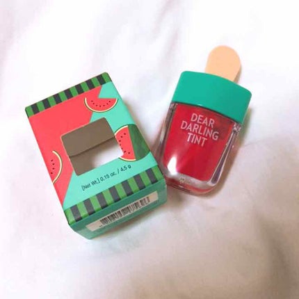 ディアダーリン ウォータージェルティント (アイスティント)/ETUDE/口紅を使ったクチコミ(1枚目)