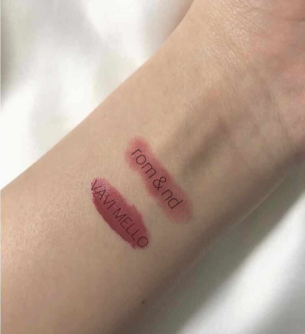 ゼログラムマットリップスティック/rom&nd/口紅を使ったクチコミ（3枚目）