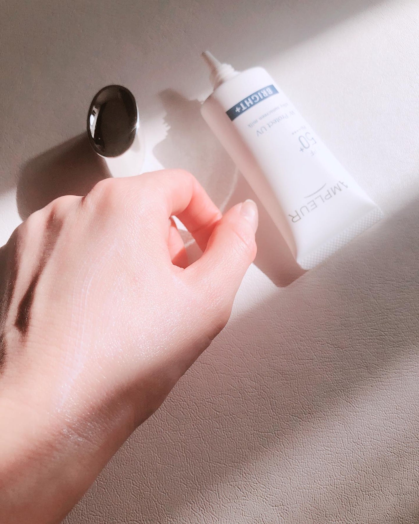 アンプルール WプロテクトUV ブライト+/アンプルール/日焼け止めミルクを使ったクチコミ(5枚目)