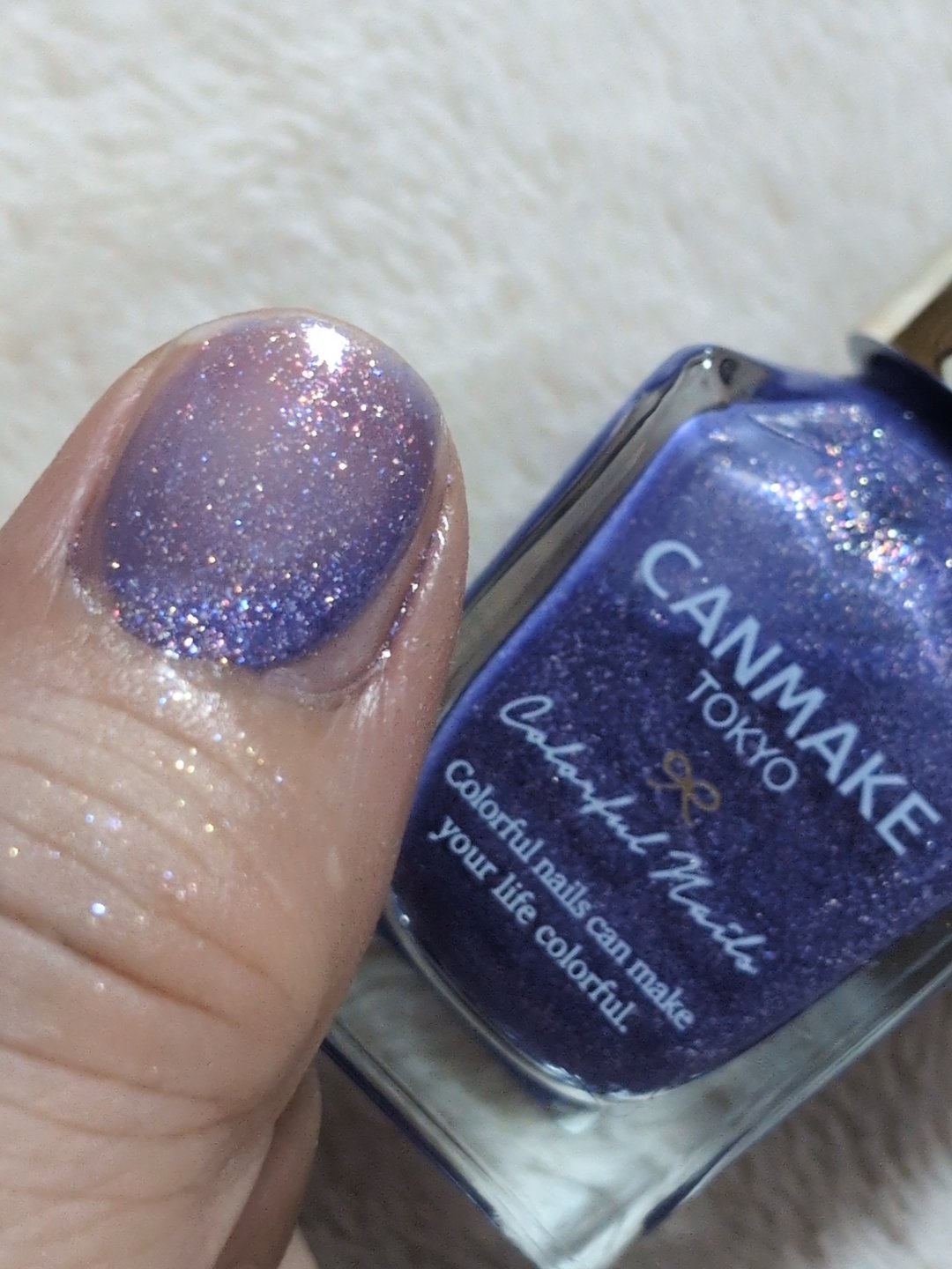 カラフルネイルズ N102 カラーデニム/キャンメイク/マニキュアを使ったクチコミ（3枚目）