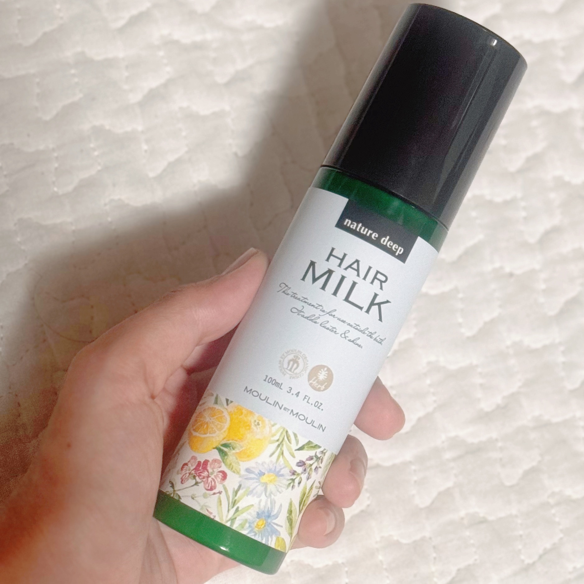 ツヤ髪ミルク/ネイチャーディープ /ヘアミルクを使ったクチコミ（1枚目）