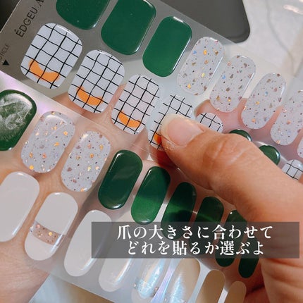 EDGEU ジェルネイルシール/EDGEU/ネイルシールを使ったクチコミ(4枚目)