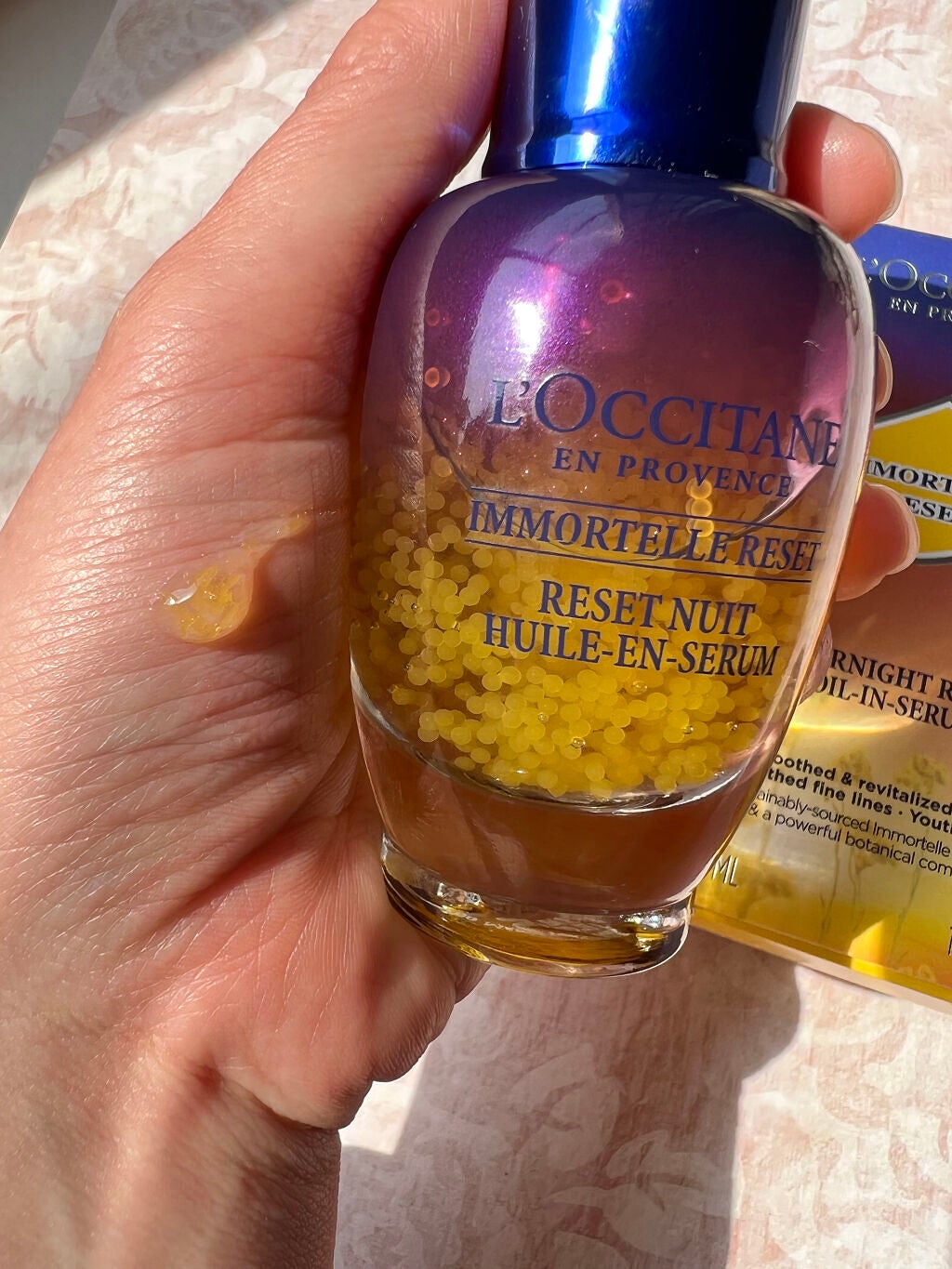 イモーテル オーバーナイトリセットセラム/L'OCCITANE/美容液を使ったクチコミ(2枚目)