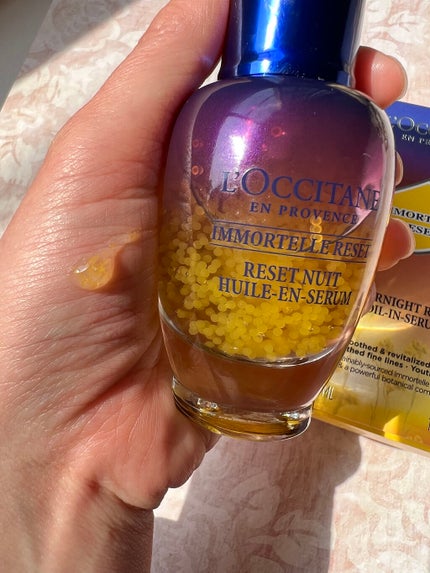 イモーテル オーバーナイトリセットセラム/L'OCCITANE/美容液を使ったクチコミ(2枚目)