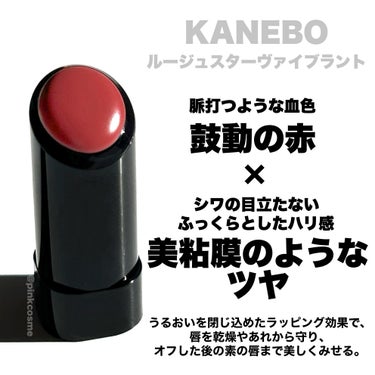 ルージュスターヴァイブラント V02 Classical Red/KANEBO/口紅を使ったクチコミ（2枚目）