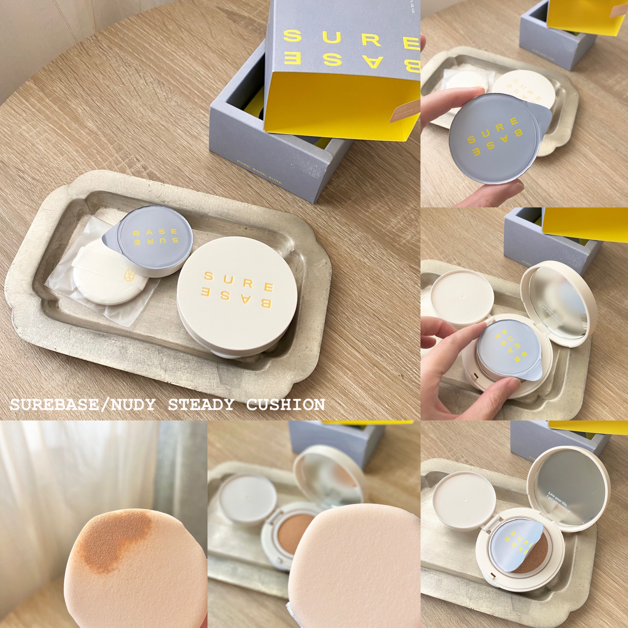 ヌーディステディクッション/SUREBASE/クッションファンデーションを使ったクチコミ（2枚目）