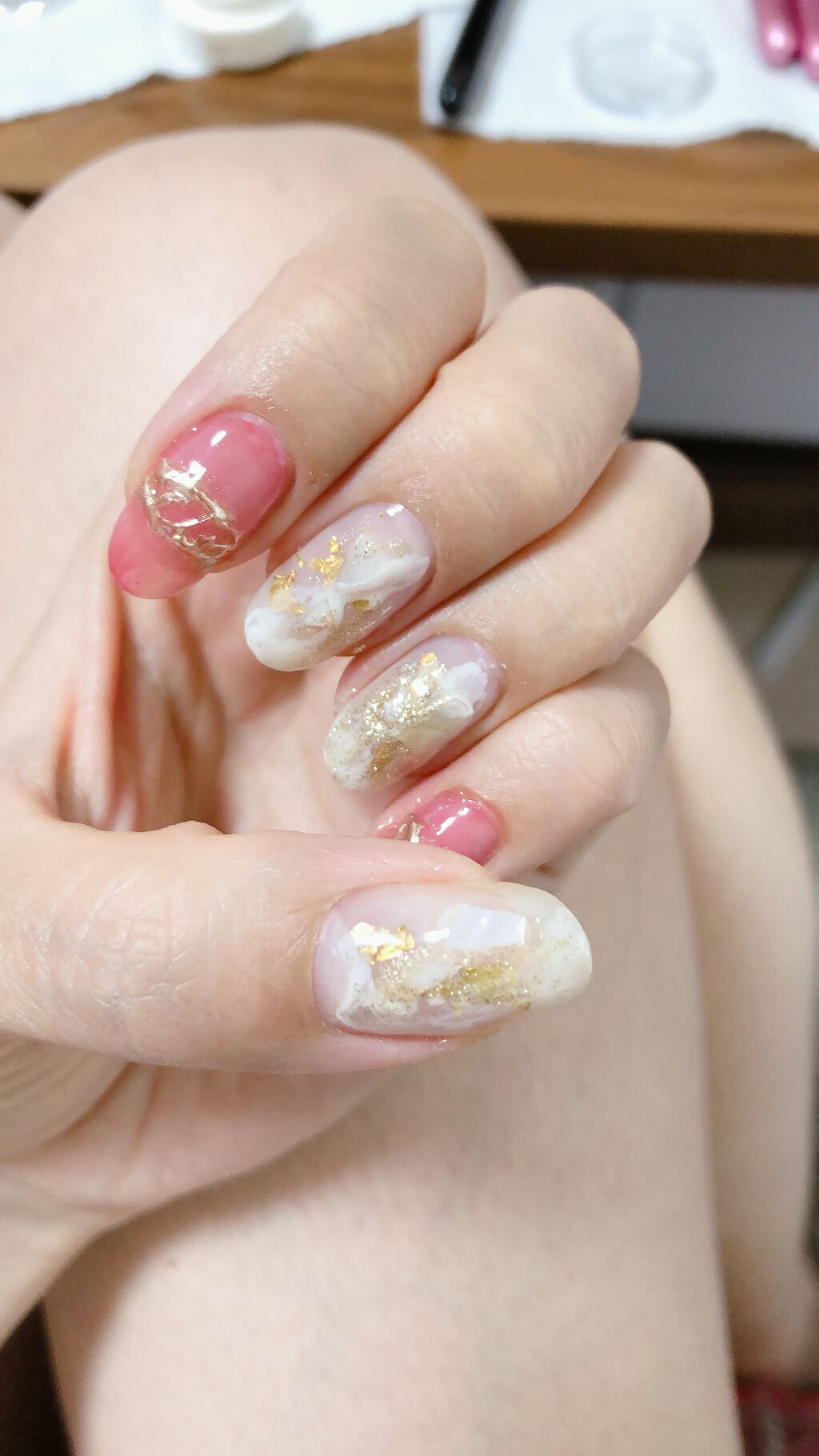 ジェルネイル（ライト対応）/セリア/ジェルネイルを使ったクチコミ（1枚目）