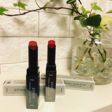 ミネラルシアールージュ/エトヴォス/口紅を使ったクチコミ(1枚目)
